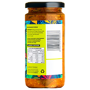 Mild Mango Pickle (Back) Mild Mango Pickle (Back)