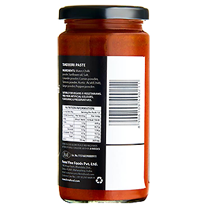 Tandoori Paste (Back) Tandoori Paste (Back)